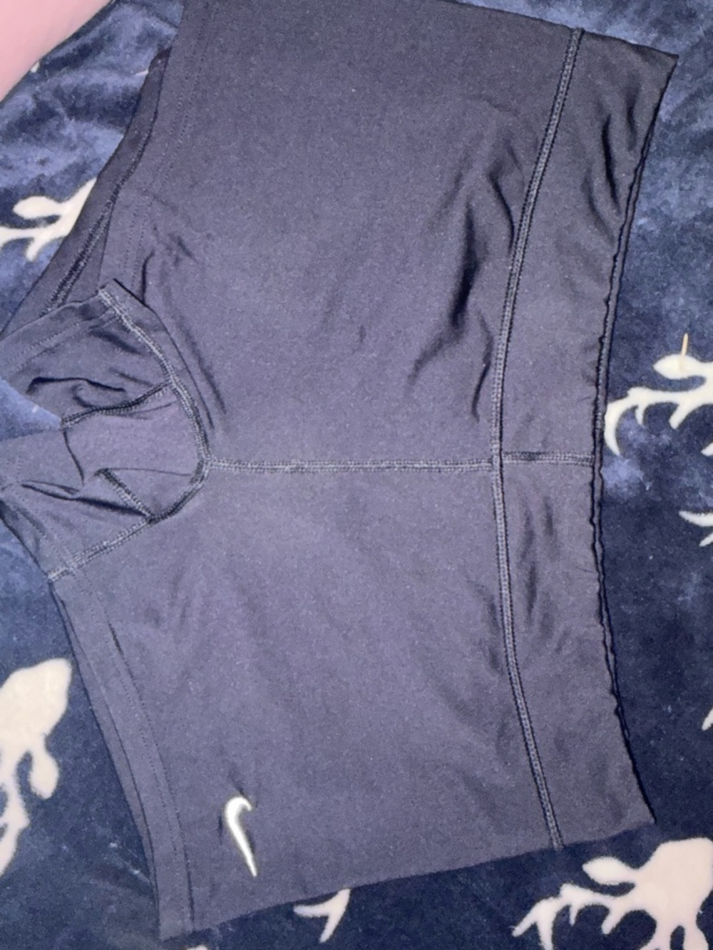 Nike Black Shorts with Swoosh Logo